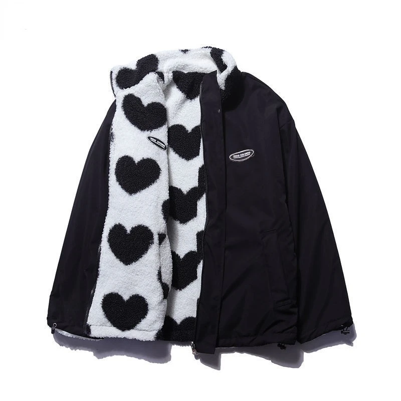 Chyna Cappotto Double-Sided Heart