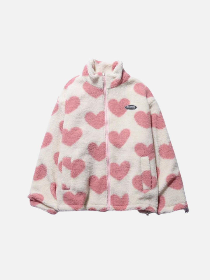 Chyna Cappotto Double-Sided Heart