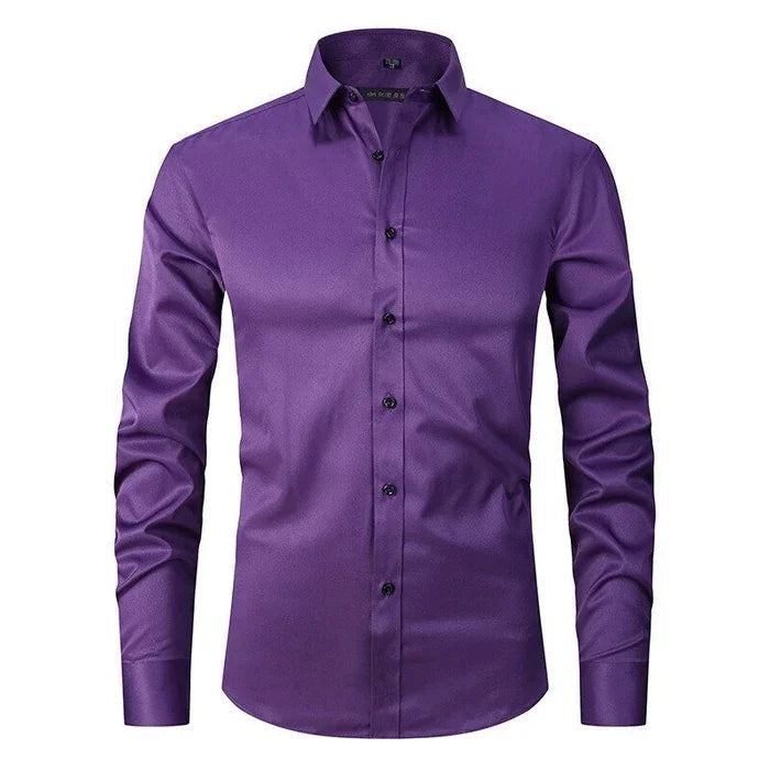 Lucas | camicia antipiega elasticizzata