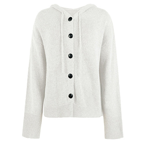 Cassy Cardigan con cappuccio in maglia morbida