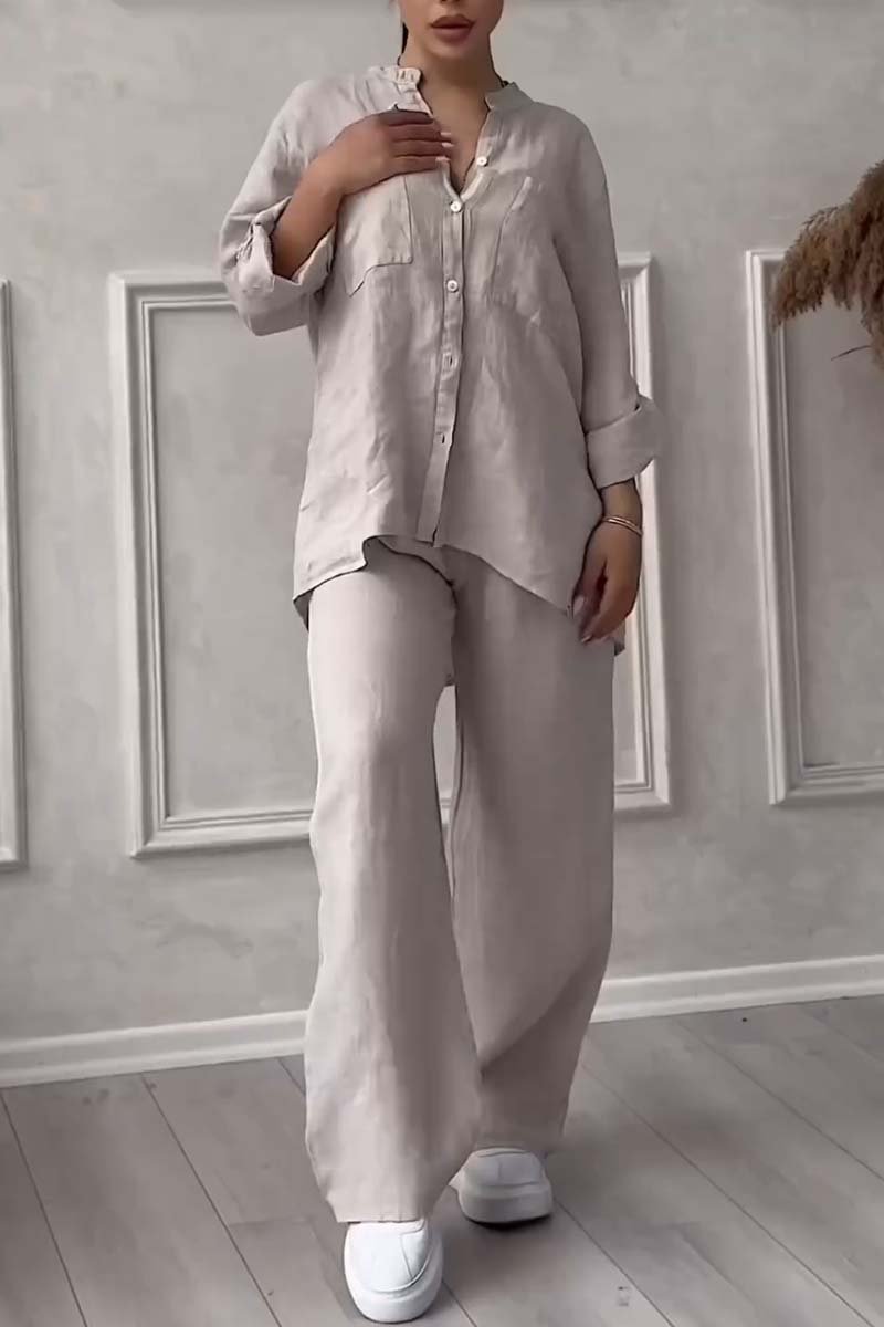 ZETA | SET DUE PEZZI CASUAL IN COTONE E LINO